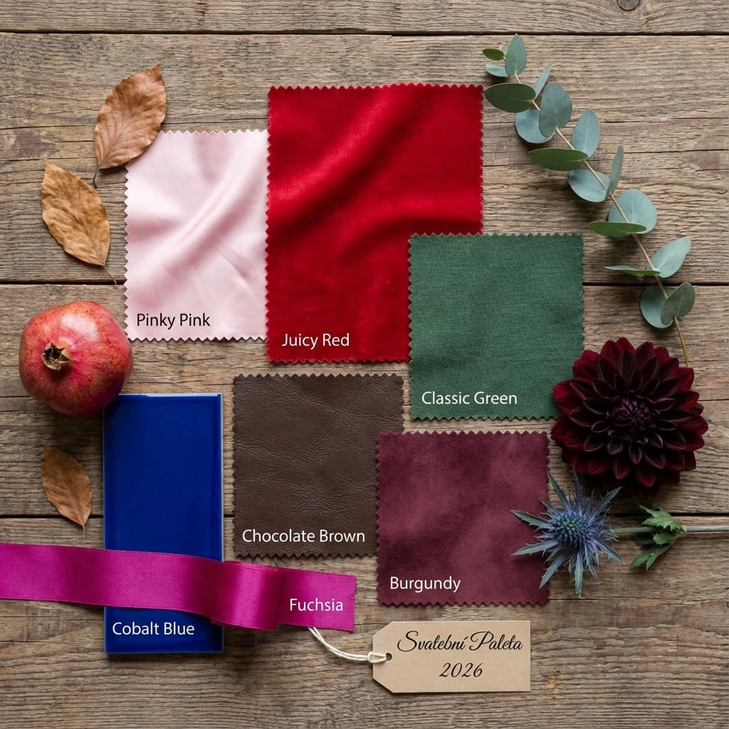Barevná paleta svatby 2026